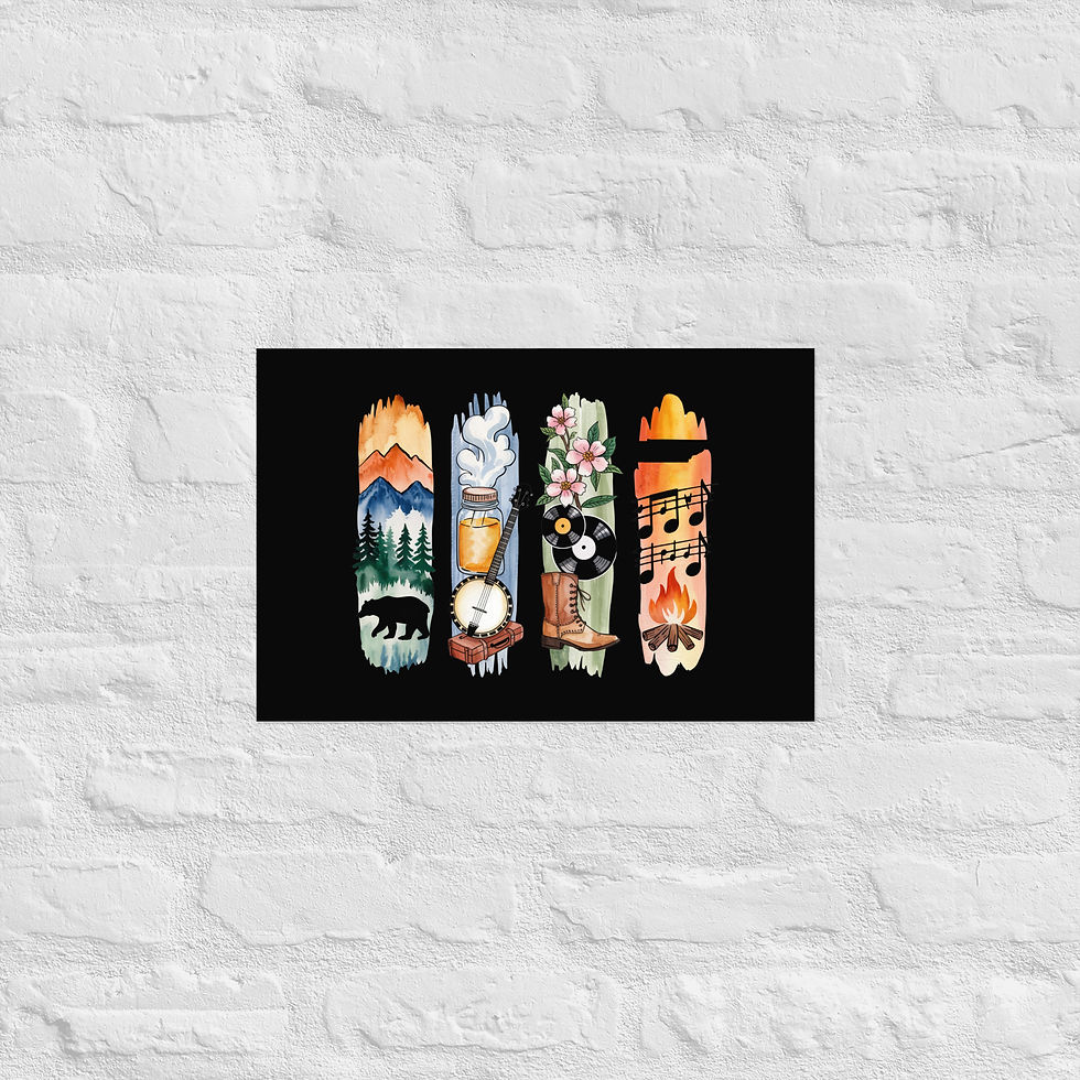 Thumbnail: Tennessee Vibes - Music, Mountains & Southern Charm Poster