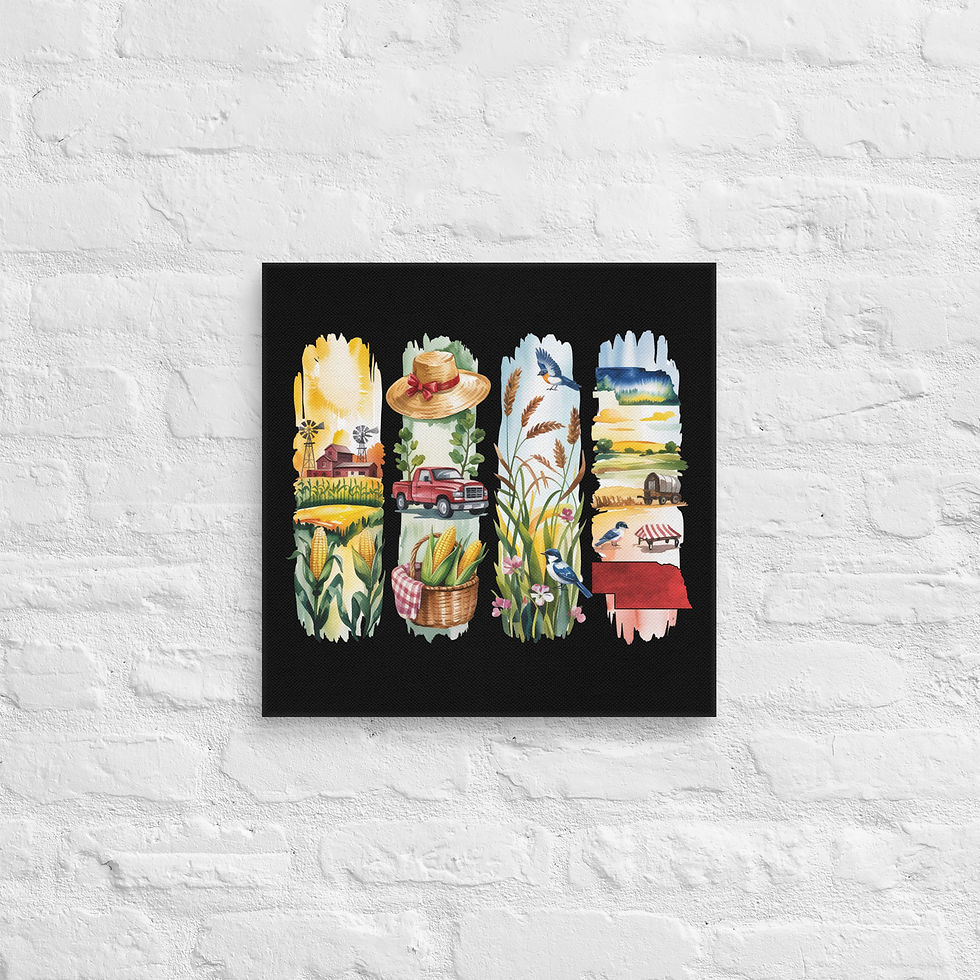 Thumbnail: Nebraska Pride - Cornhusker Charm, Plains & Farming Canvas