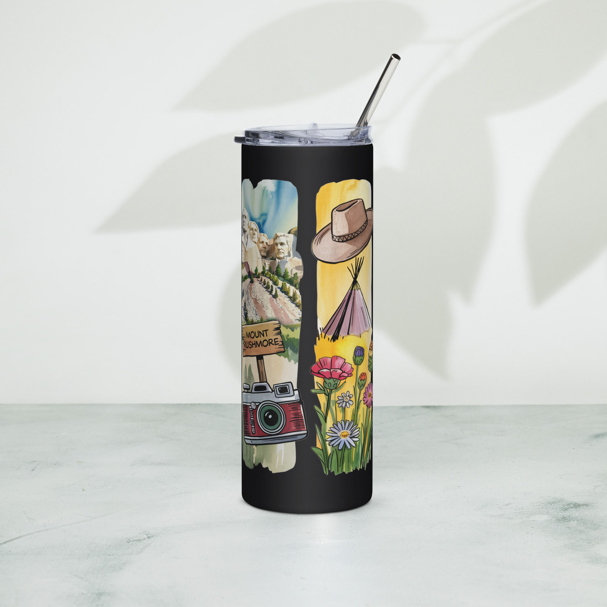 South Dakota Spirit - Rushmore, Plains & Wild Beauty Stainless Steel Tumbler
