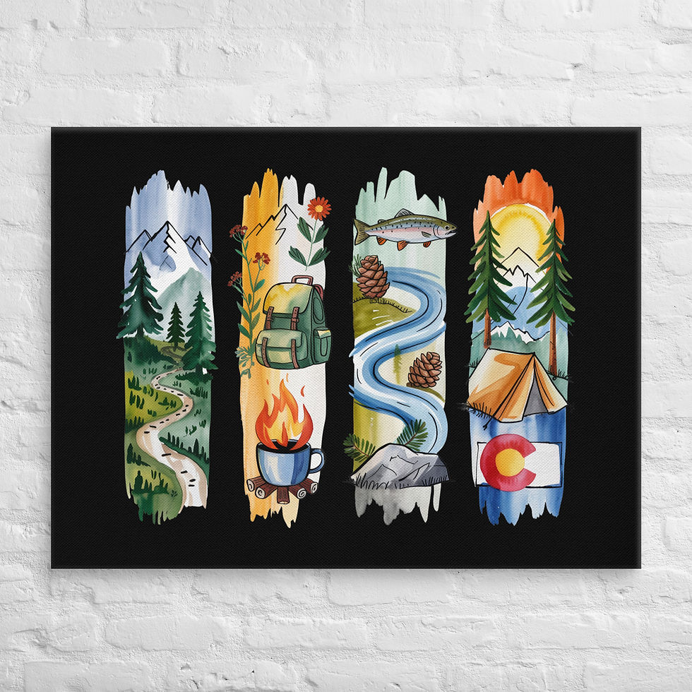 Thumbnail: Colorado - Mountains, Hiking, Camping & Scenic Beauty Canvas