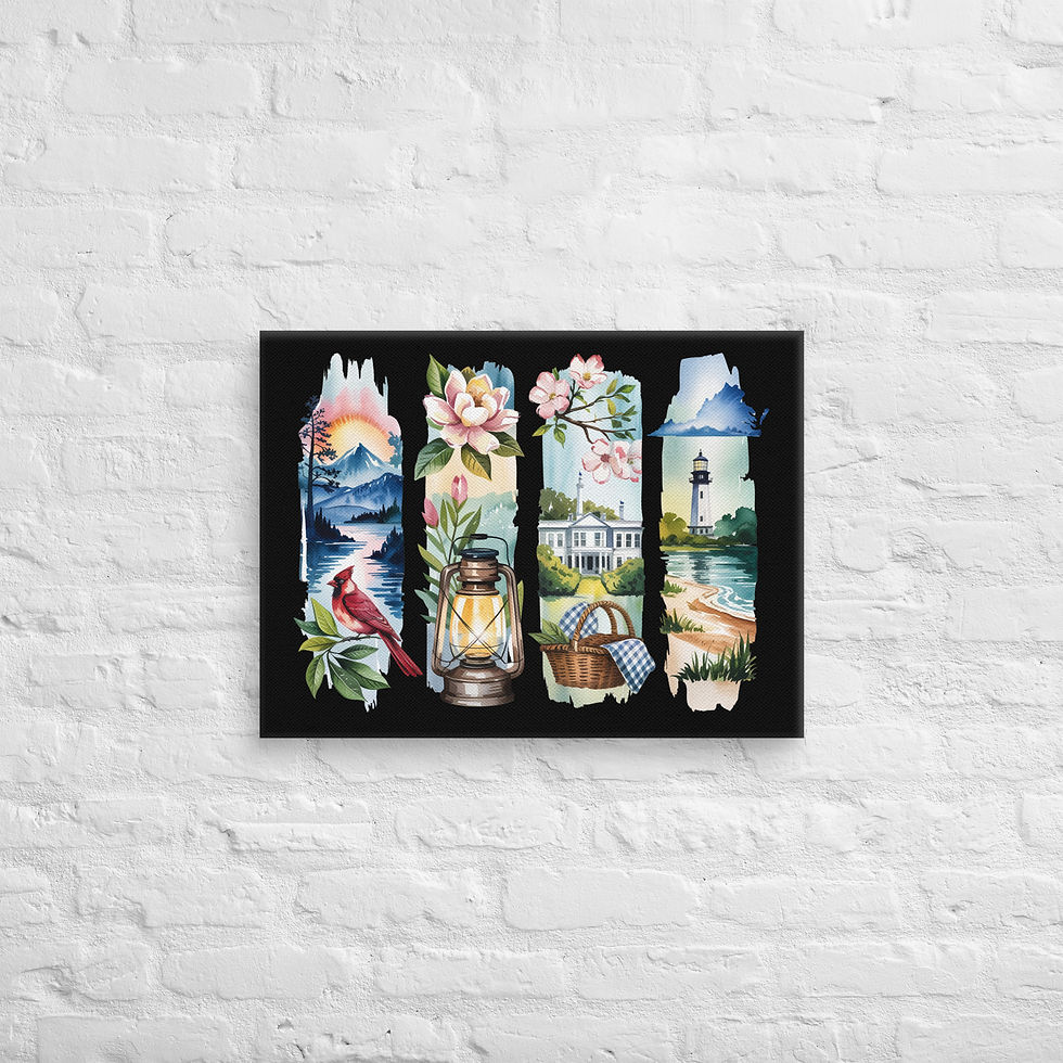 Thumbnail: Virginia Views - Nature, History & Brushstroke Beauty Canvas