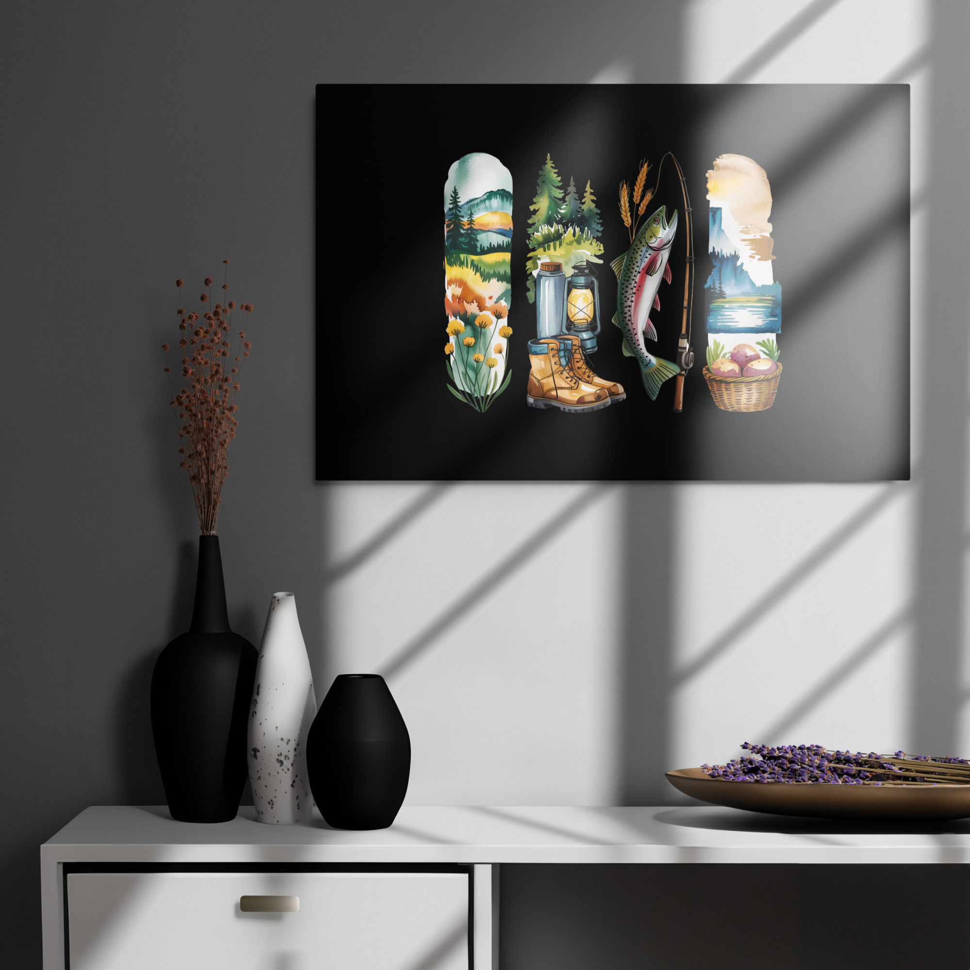 Idaho Adventure - Mountains, Forests, Camping & Fishing Metal Prints