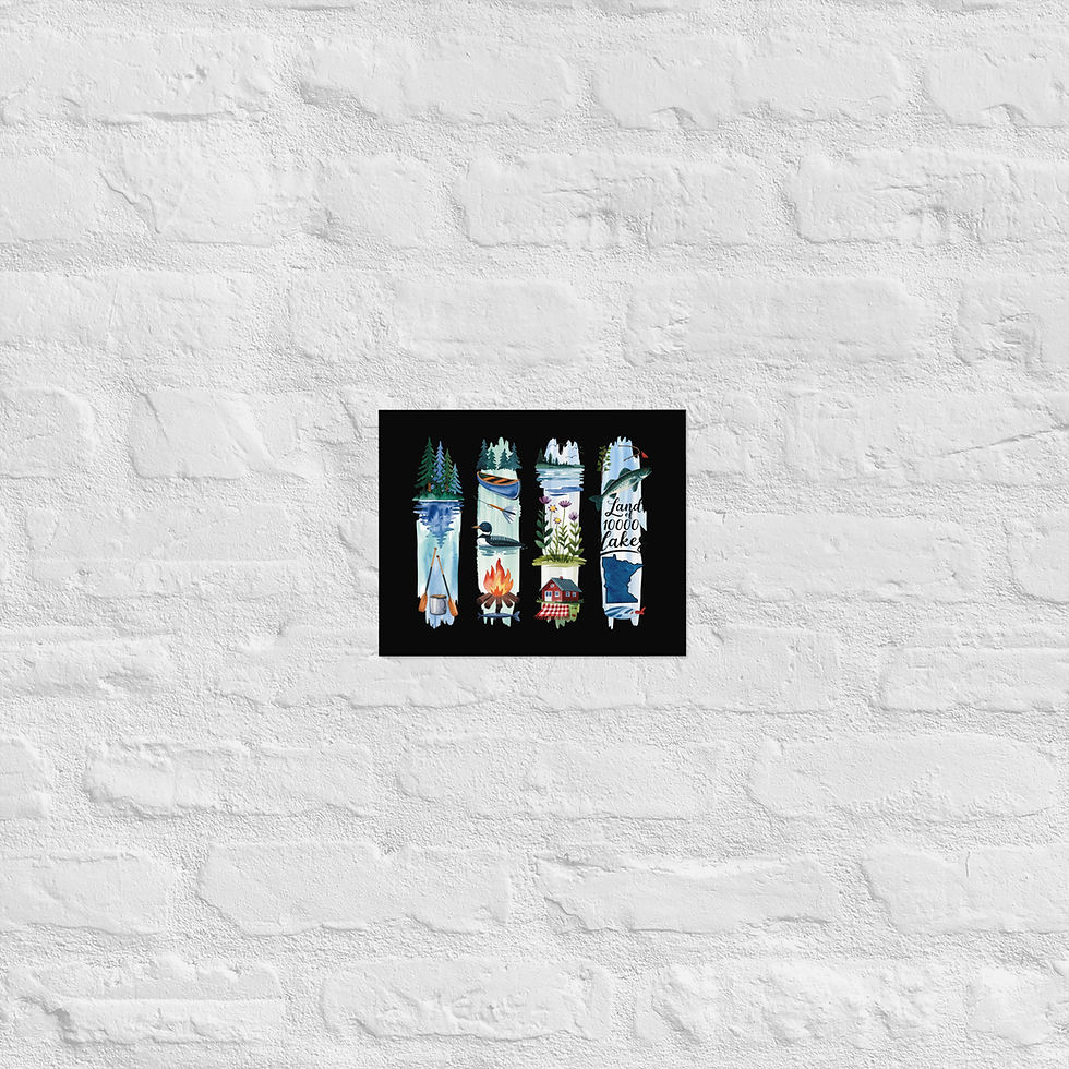 Thumbnail: Land of 10,000 Lakes - Minnesota Nature & Cabin Vibes Poster