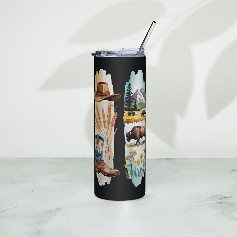 Montana - National Parks, Peaks, Wildlife & Wonder Stainless Steel Tumbler