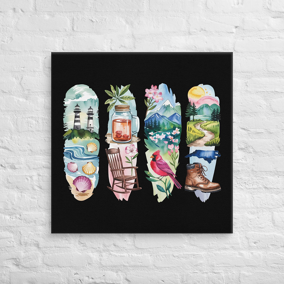 Thumbnail: North Carolina Vibes - Coast, Mountains & More Canvas