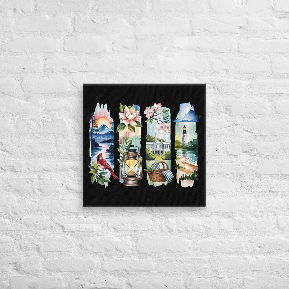 Thumbnail: Virginia Views - Nature, History & Brushstroke Beauty Canvas