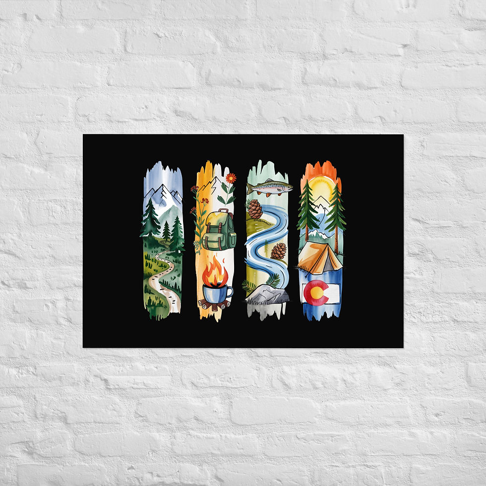 Thumbnail: Colorado - Mountains, Hiking, Camping & Scenic Beauty Poster
