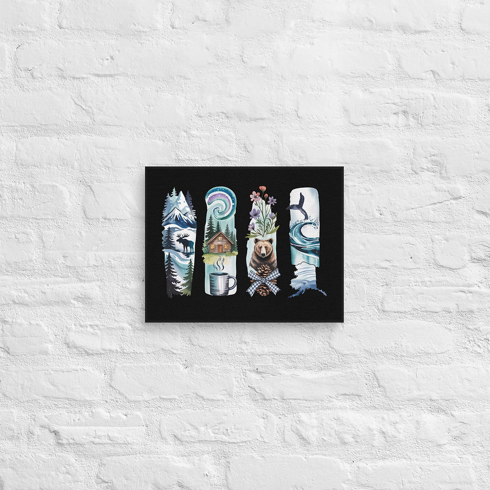 Thumbnail: Alaska - Glaciers, Wildlife, Forests & Northern Lights Canvas
