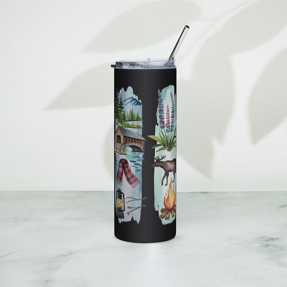New Hampshire Vibes - Lakes, Forests & Scenic Beauty Stainless Steel Tumbler