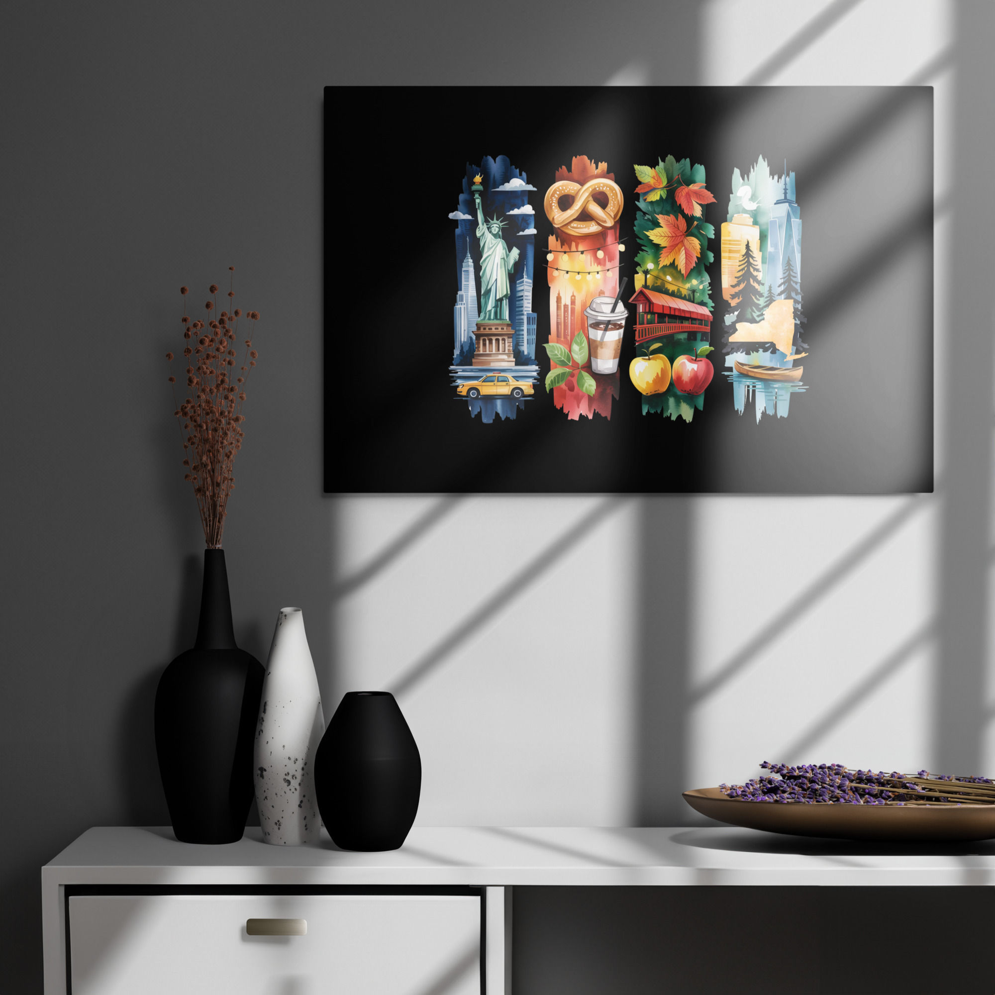 New York Vibes - City Lights, Nature Trails & More Metal Prints