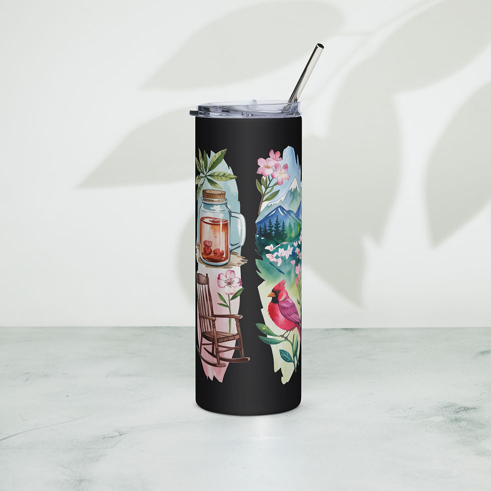 North Carolina Vibes - Coast, Mountains & More Stainless Steel Tumbler