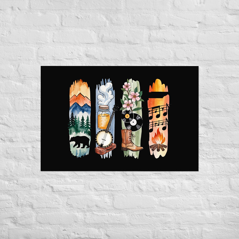 Thumbnail: Tennessee Vibes - Music, Mountains & Southern Charm Poster
