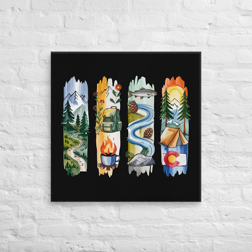 Thumbnail: Colorado - Mountains, Hiking, Camping & Scenic Beauty Canvas