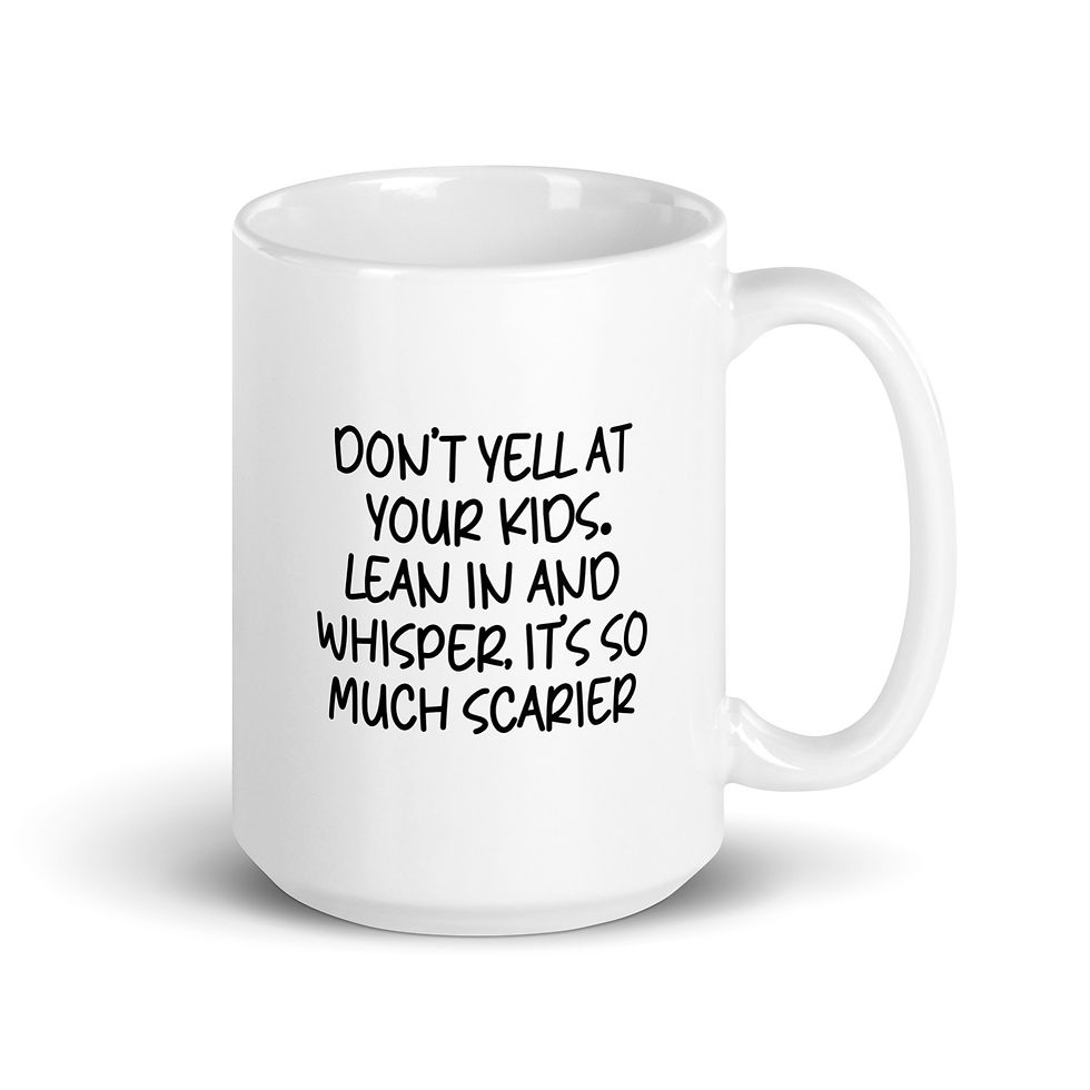 Thumbnail: Funny Don't Yell At Kids Mug | Sarcastic Parenting Joke | Mother's Day Gift