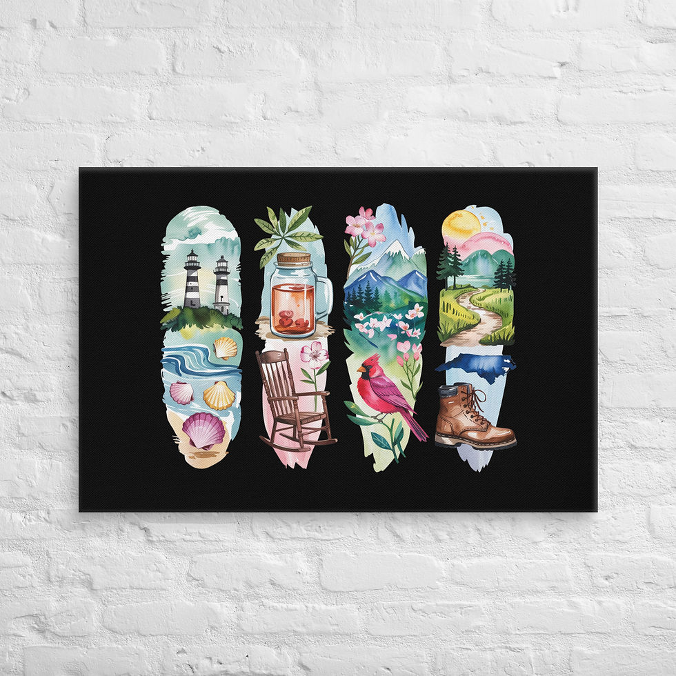 Thumbnail: North Carolina Vibes - Coast, Mountains & More Canvas