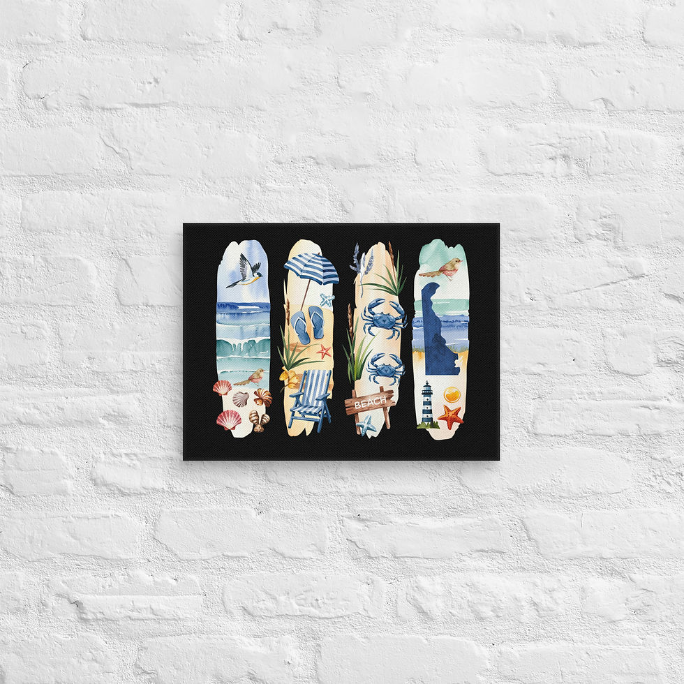 Thumbnail: Delaware - First State, Beaches, Boats & Historic Roots Canvas