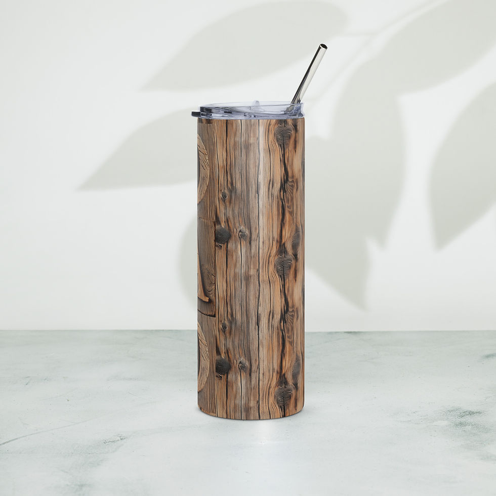 Thumbnail: Rustic Wood DAD Vintage Stainless Steel Tumbler | Father's Day Gift