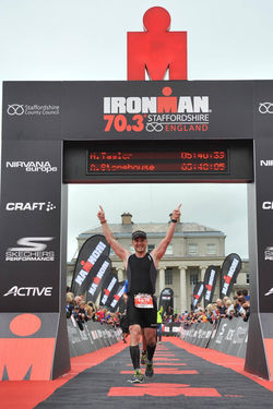 Matt Taylor IM finish photo