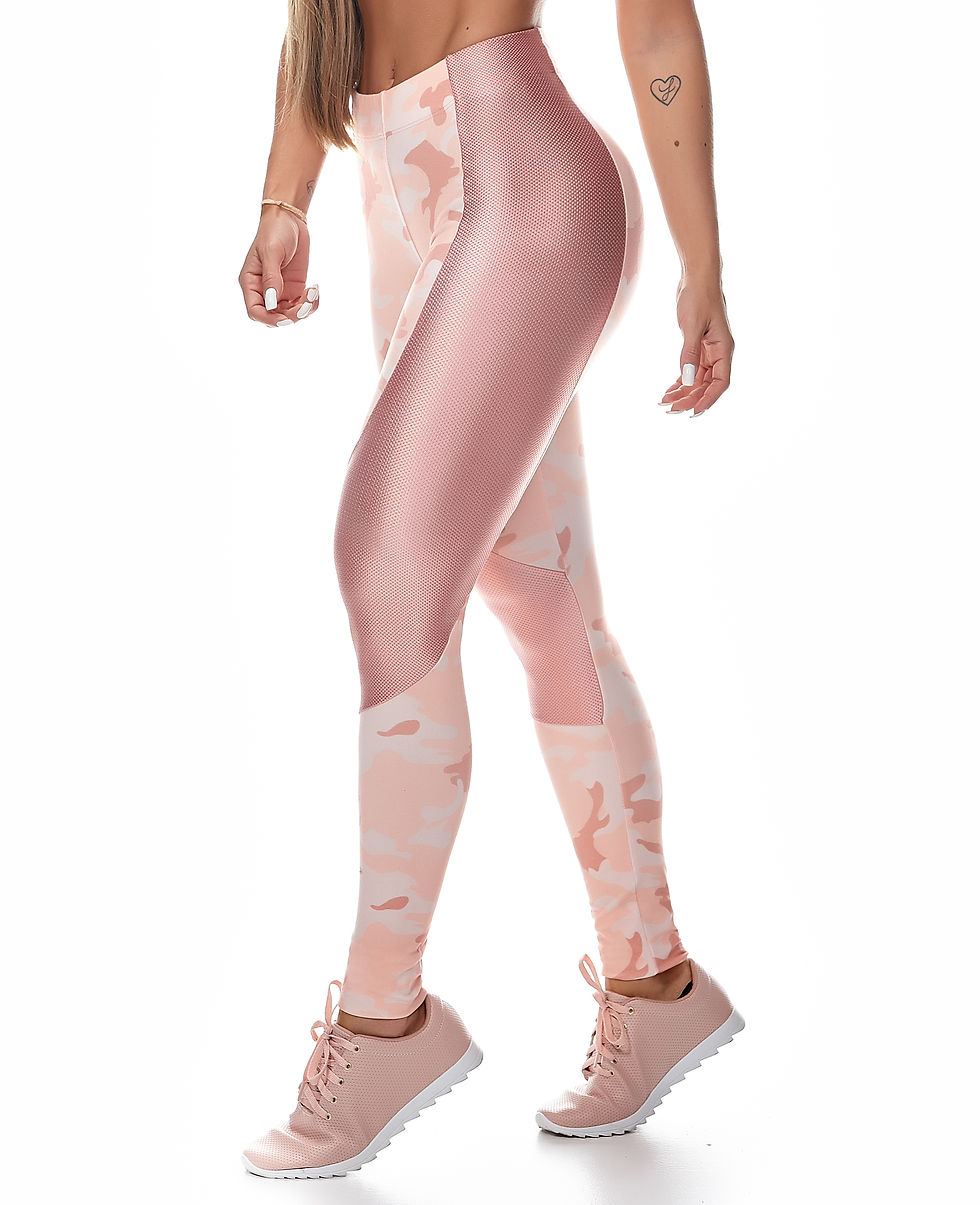 Thumbnail: LET'S GYM CROSS TRAINING LEGGINGS - Rosê - L703B