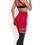 Thumbnail: back side canoan scrunch leggings in red, brazilian scrunch booty leggings, free shipping