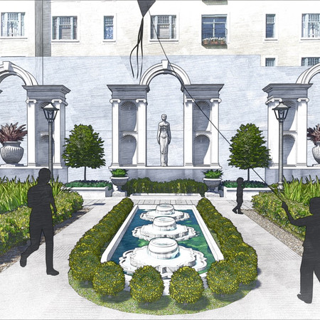 Landscape Design of Internal Courtyard for an Apartment in Bangalore.