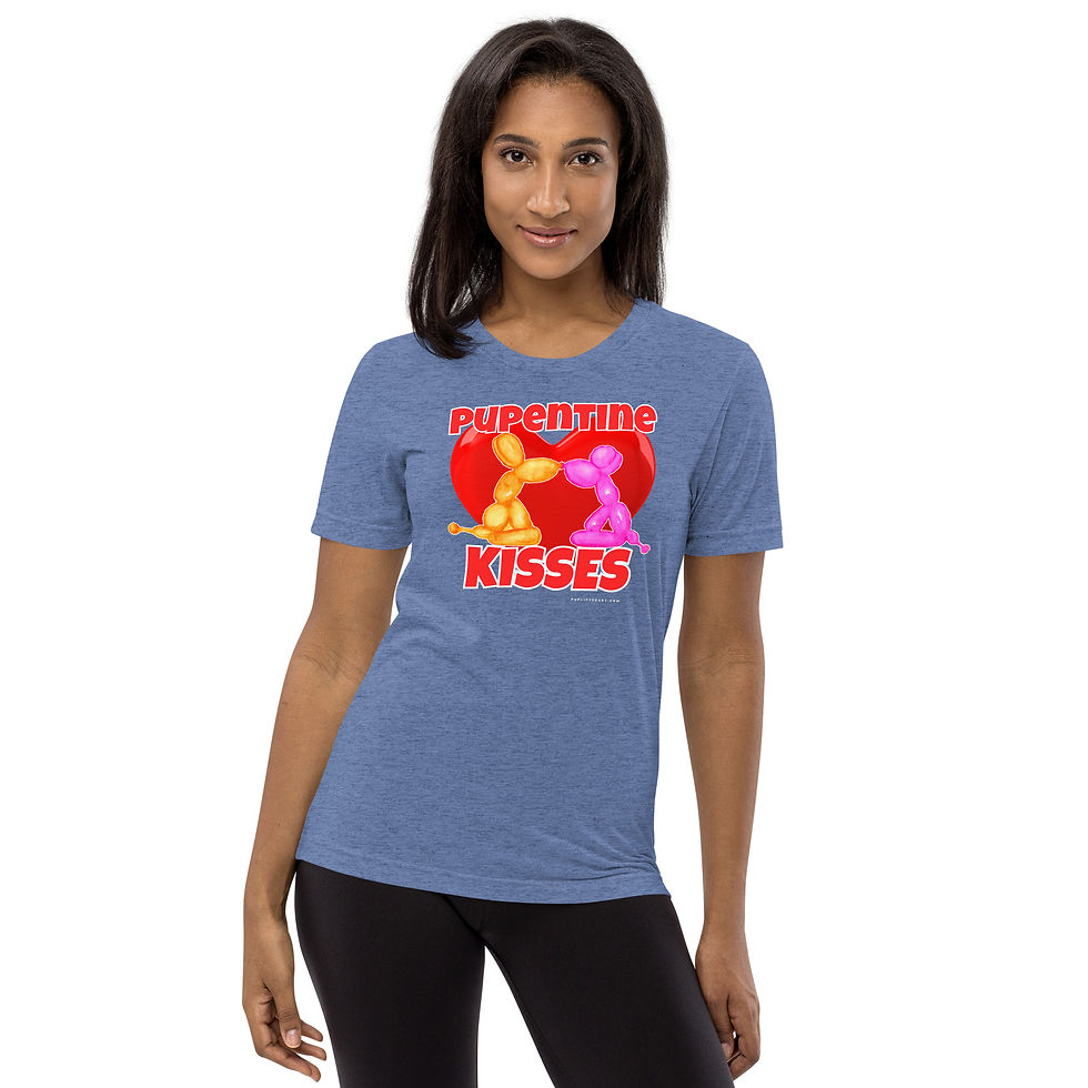 Thumbnail: "Pupentine Kisses" Short sleeve t-shirt (9 colors to choose from!)