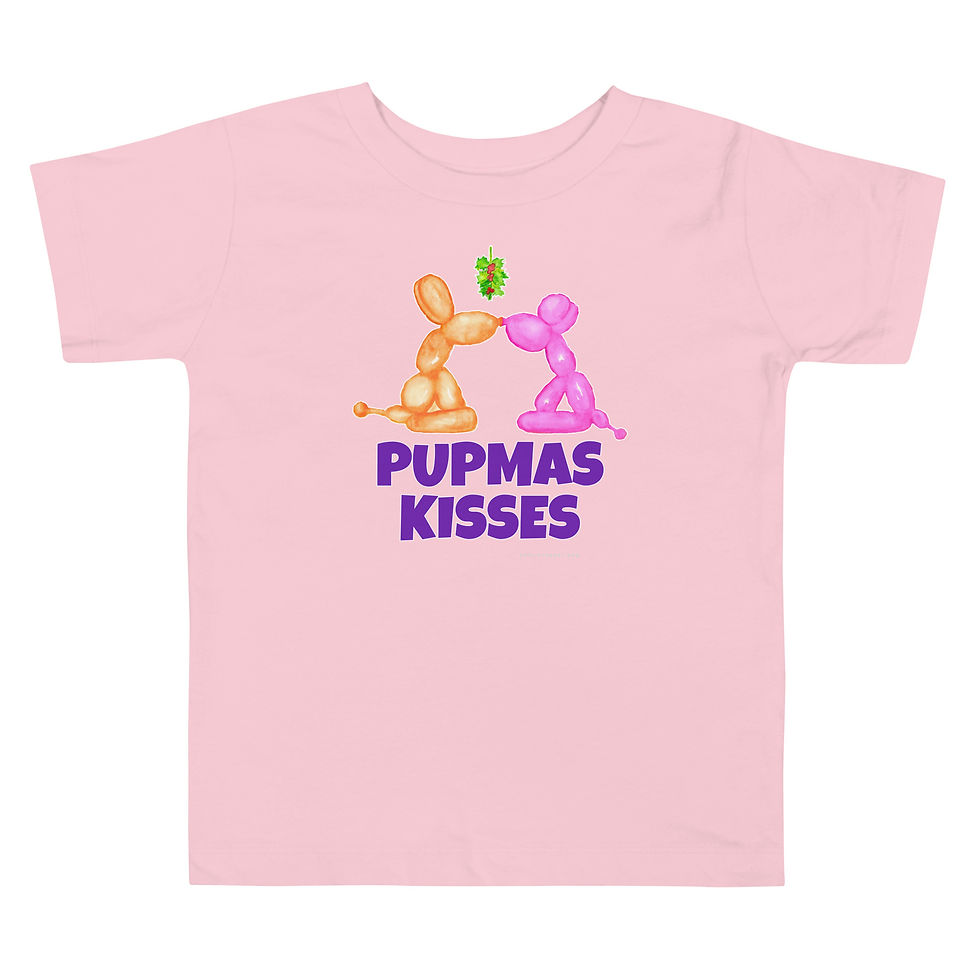 Thumbnail: "Pupmas Kisses" Toddler Short Sleeve Tee