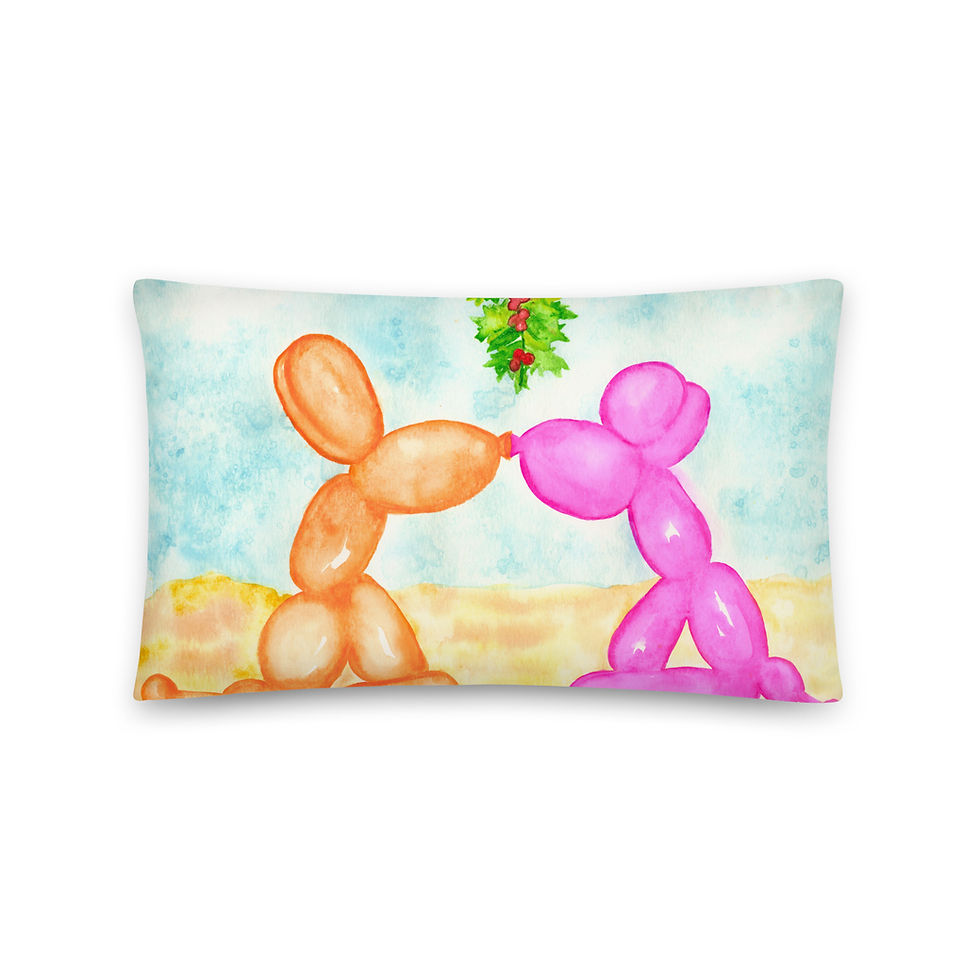 Thumbnail: "Pupmas Kisses" Basic Pillow