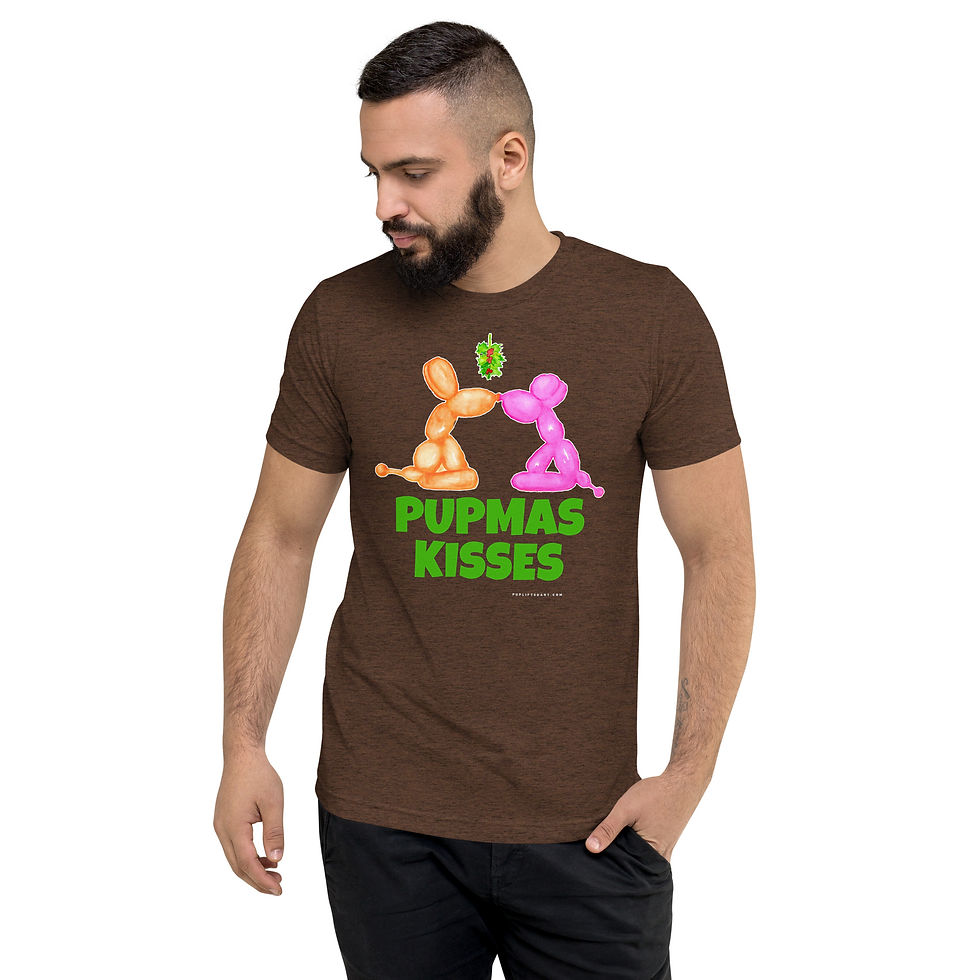 Thumbnail: "Pupmas Kisses" Short sleeve t-shirt