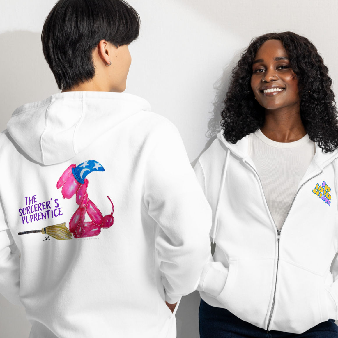 "Sorcerer's Puprentice" Premium full zip hoodie