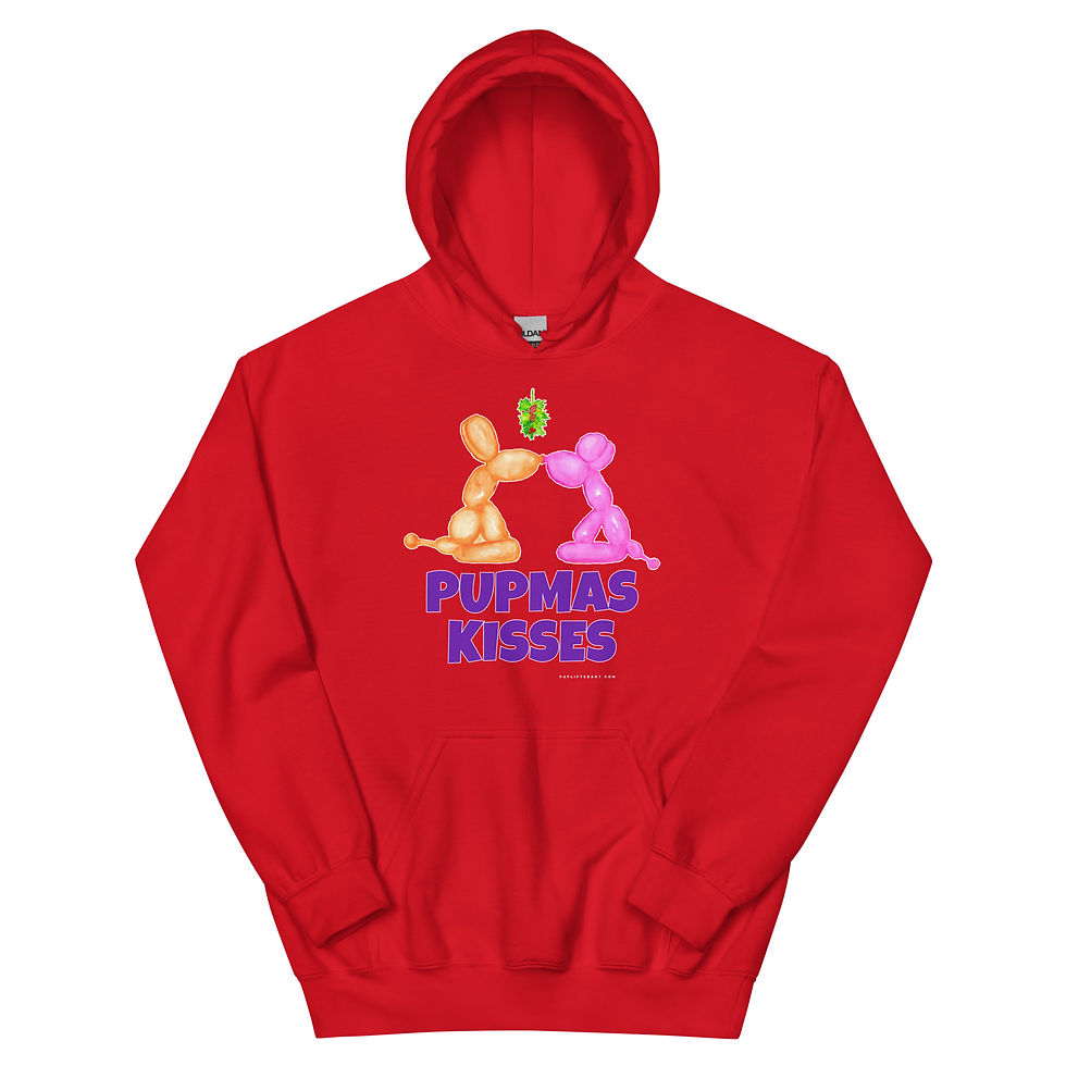 Thumbnail: "Pupmas Kisses" Unisex Hoodie