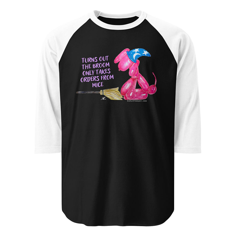 Thumbnail: "Sorcerer's Puprentice" 3/4 sleeve raglan shirt