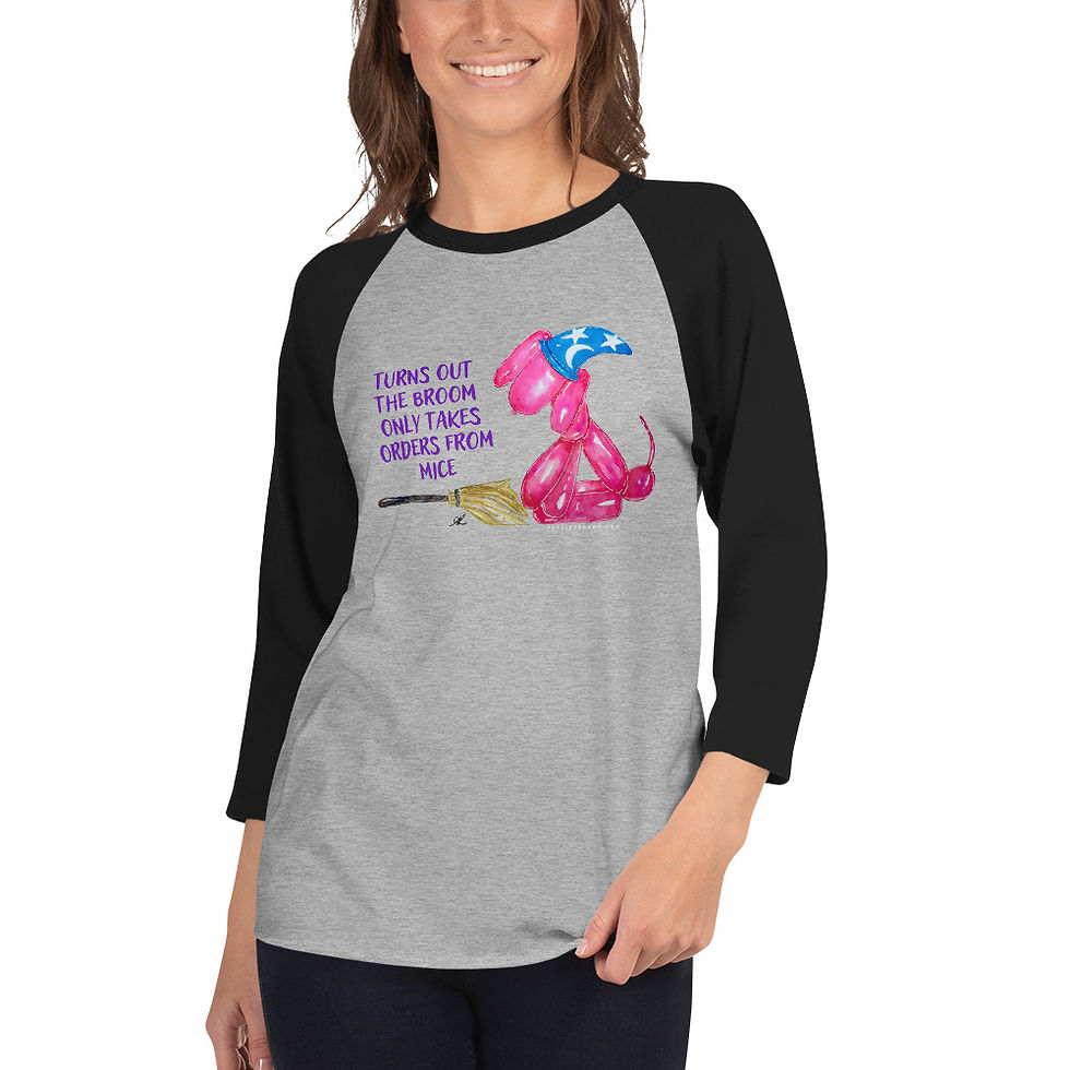 Thumbnail: "Sorcerer's Puprentice" 3/4 sleeve raglan shirt