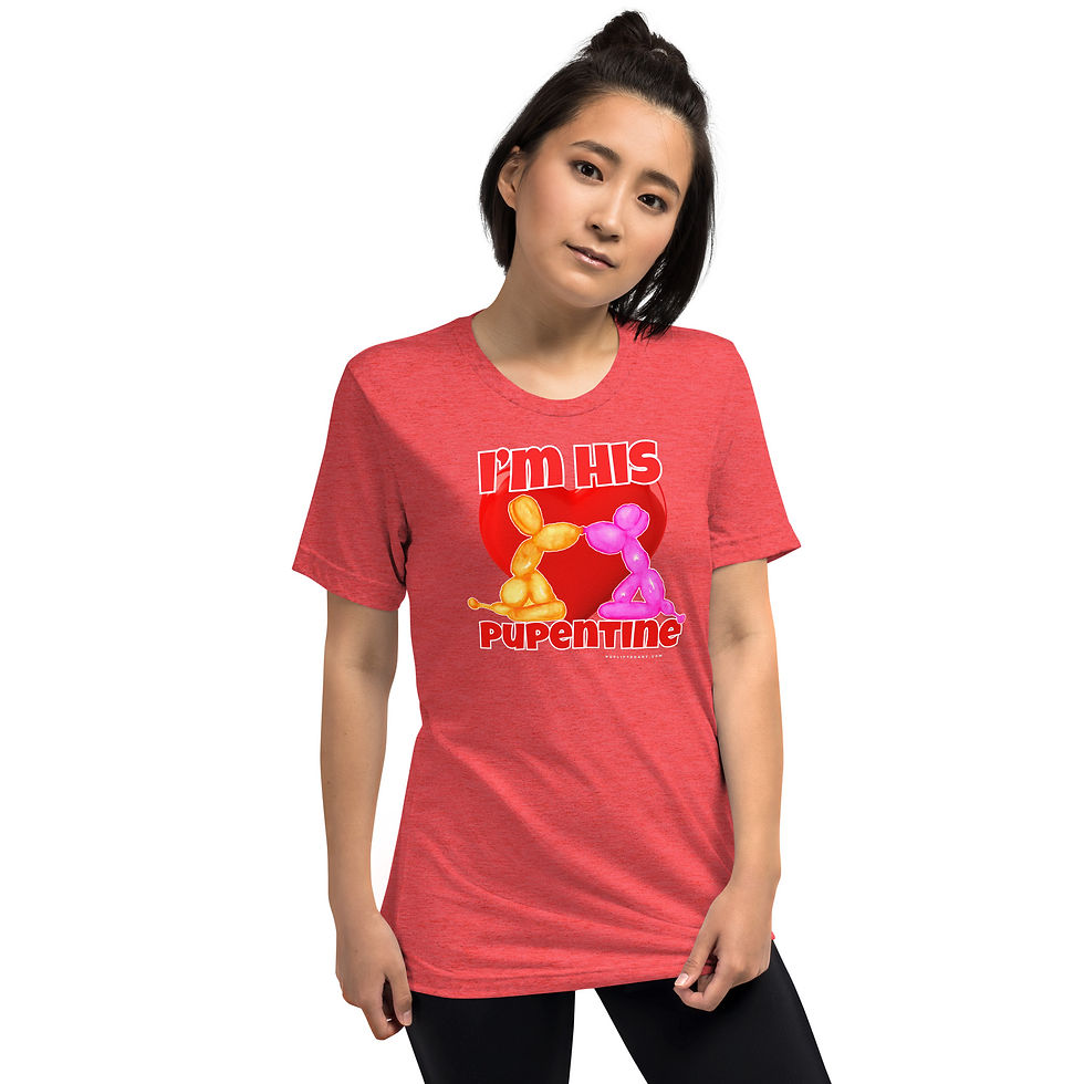Thumbnail: "I'm His Pupentine" Short sleeve t-shirt (9 colors to choose from!)