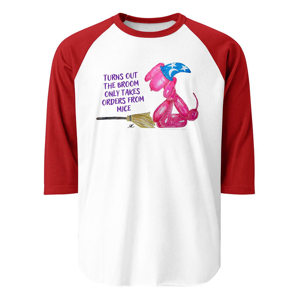 Thumbnail: "Sorcerer's Puprentice" 3/4 sleeve raglan shirt