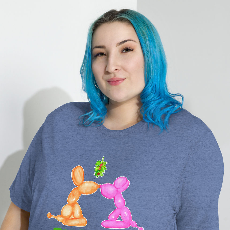 Thumbnail: "Pupmas Kisses" Short sleeve t-shirt
