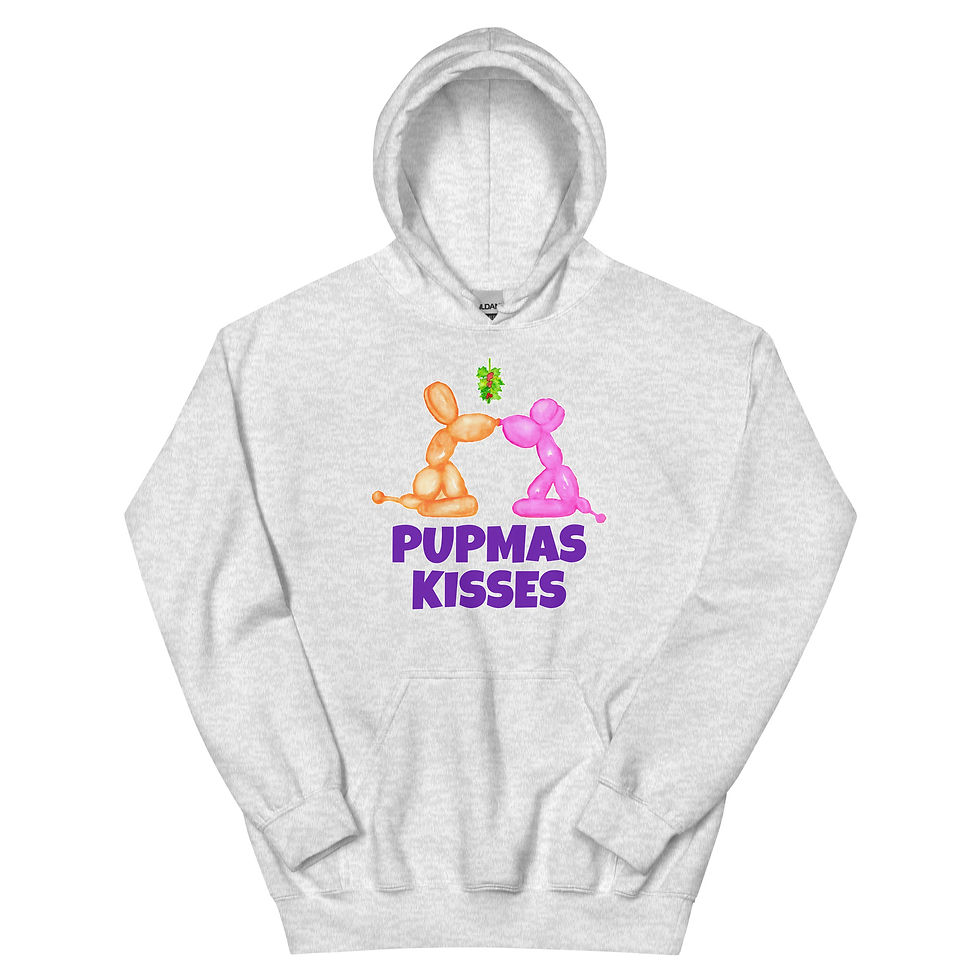Thumbnail: "Pupmas Kisses" Unisex Hoodie