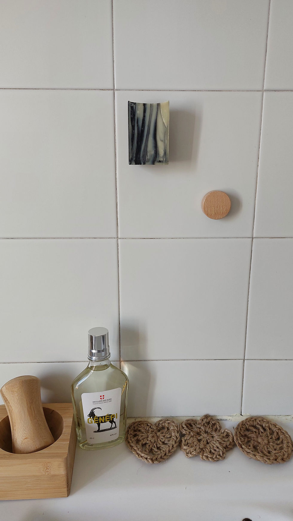 Miniature : Porte-savon aimanté bois