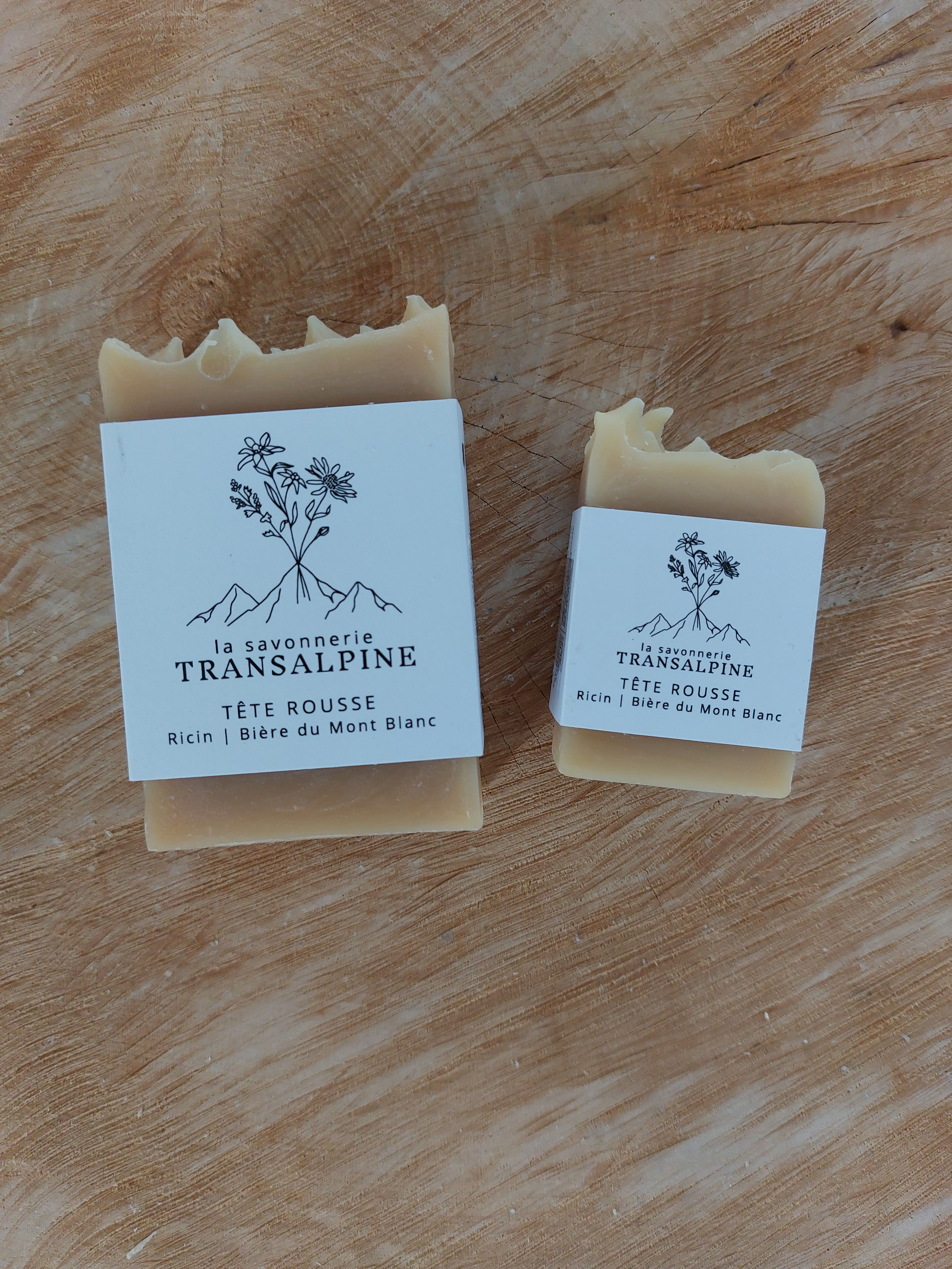 Savon shampooing à la bière du Mont-Blanc "TÊTE ROUSSE"