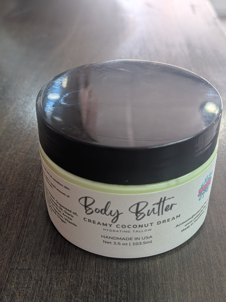 Cocoanut Cream Body Butter - Ultra-Hydrating & Non-Toxic Tallow Cream