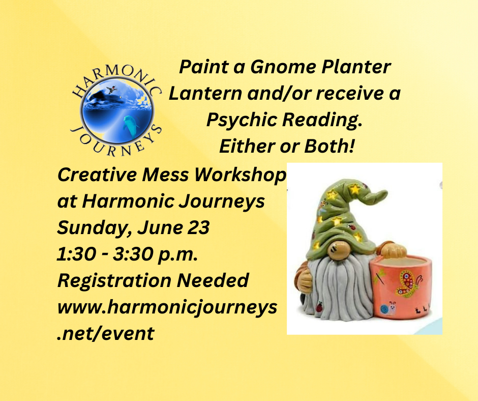 Paint a Gnome Planter Lantern and Psychic Readings 