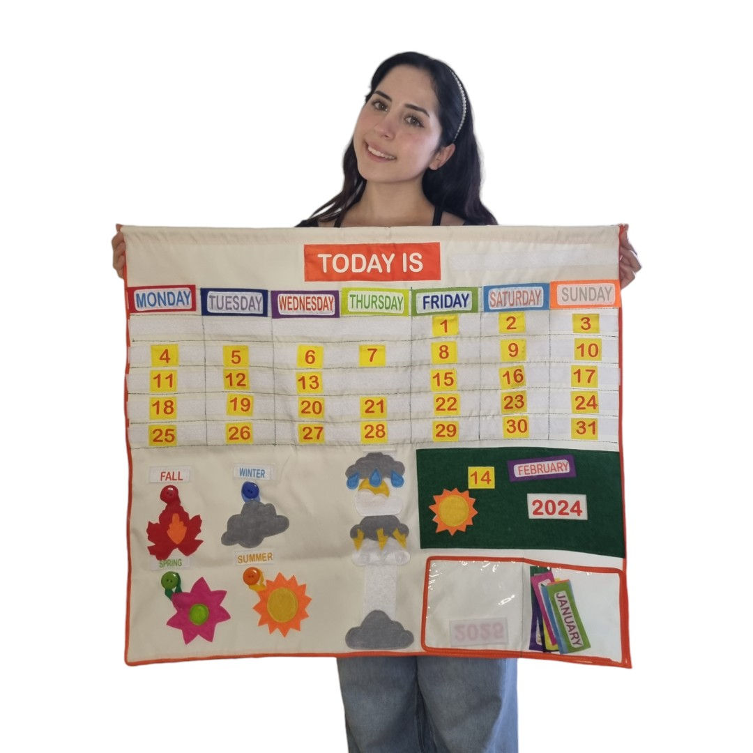 Calendario de rutina en inglés