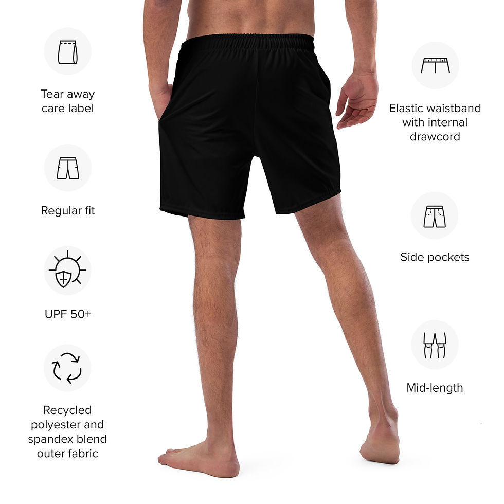 Thumbnail: Ace Diving All-Over Print Recycled Swim Trunks