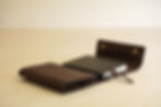 Thumbnail: handmade hand stitched A5 notebook cover. full grain, vegetable tanned italian.