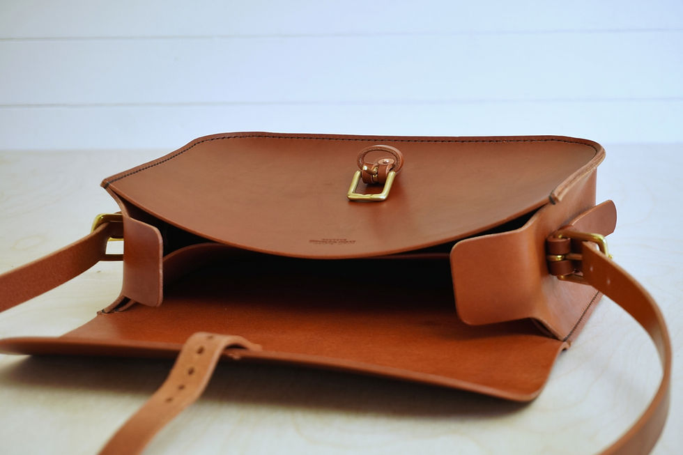 Thumbnail: Handmade. full grain. vegetable tanned italian leather. hand stitched.