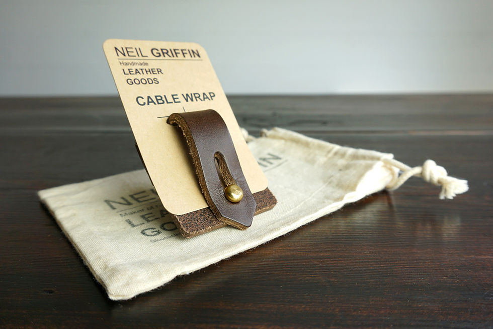 Thumbnail: handmade leather cable wrap