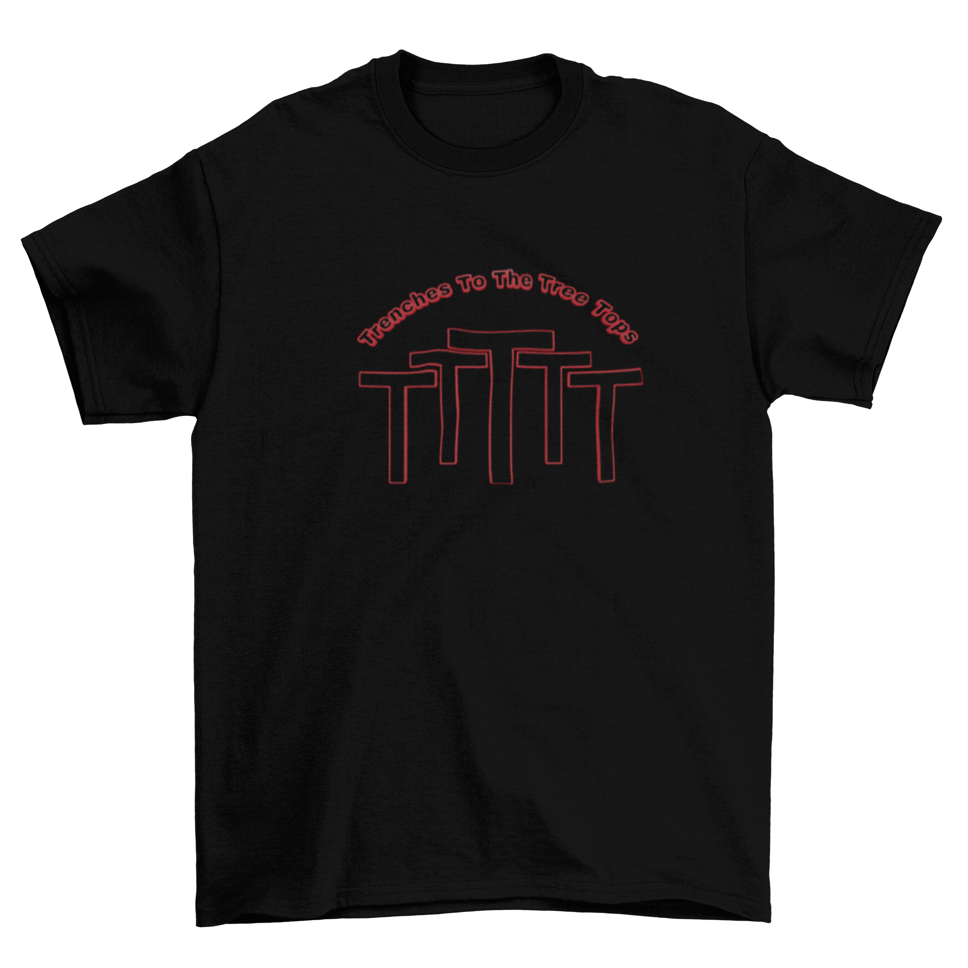 Trenches to the Tree top T-shirts