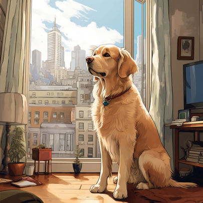 É possível ter um golden retriever em apartamento?