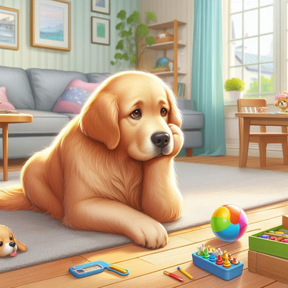 Como treinar um golden para se sentir confortável sozinho em casa.