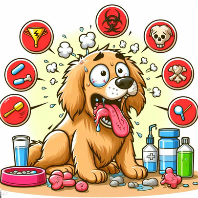 Quais são os sinais de alerta de um possível problema de saúde em um Golden Retriever?